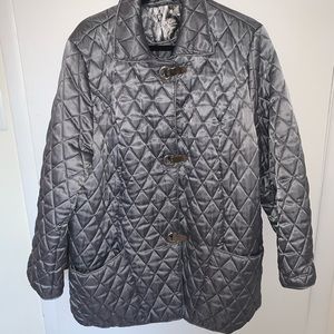 AVENUE 18/20 Silver Gray Quilt 3/4length jacket